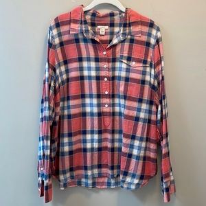 Jcrew plaid top